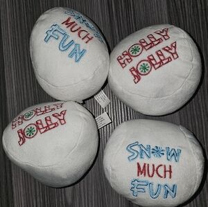 Plush Snowballs Home Decor